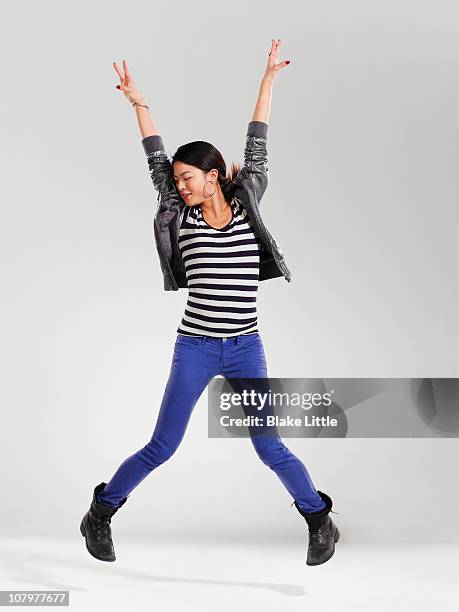 karen song - dancing white background stock pictures, royalty-free photos & images