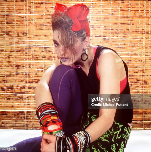 American singer Madonna in New York, 1984.