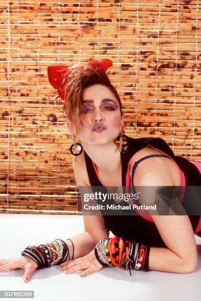 American singer Madonna in New York, 1984.