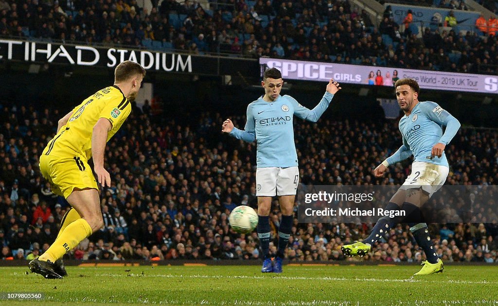 Manchester City v Burton Albion - Carabao Cup Semi Final: First Leg