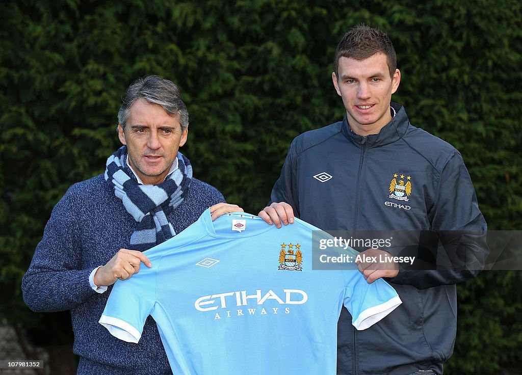 Edin Dzeko Signs for Manchester City