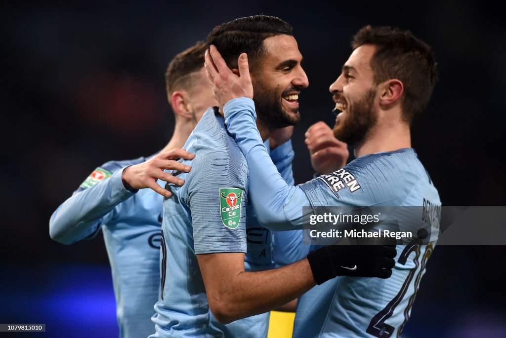 Manchester City v Burton Albion - Carabao Cup Semi Final: First Leg