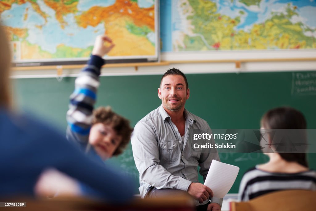 Teacher in classroom