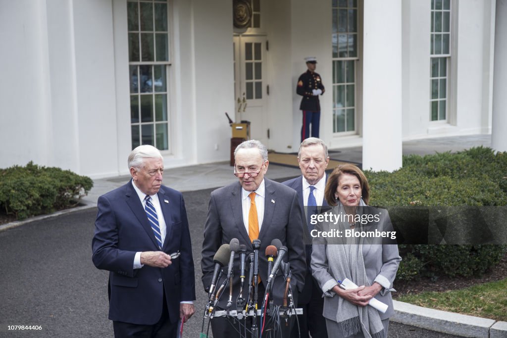 Trump Storms Out of Lawmaker Meeting as Shutdown Talks Collapse