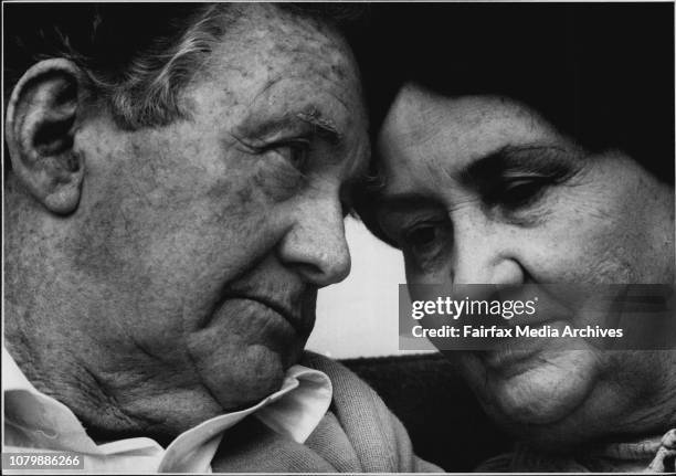 Danny & Joyce Cullis after their brothers funeral...Tom Cullis was shot in Surry Hills."He was an independent bloke. Did what he wanted, when he...
