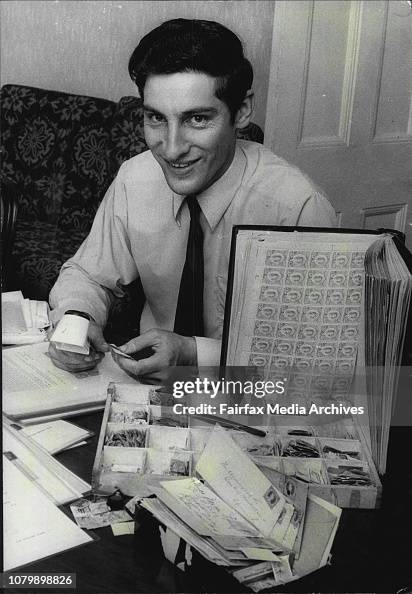 David R Benson David Benson with his stamp collection.David Benson started his stamp ...