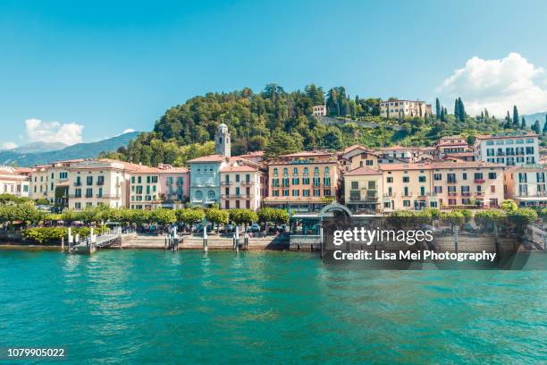 bellagio, lake como - bellagio stockfoto's en -beelden