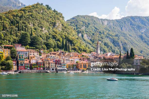 the colorful varenna - chum stock-fotos und bilder