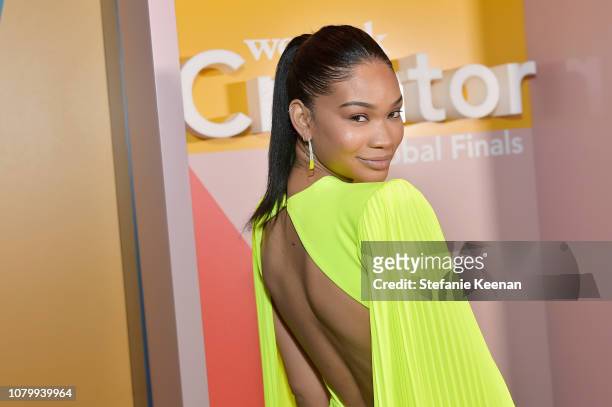 Chanel Iman attends WeWork Presents Second Annual Creator Global Finals at Microsoft Theater on January 9, 2019 in Los Angeles, California.