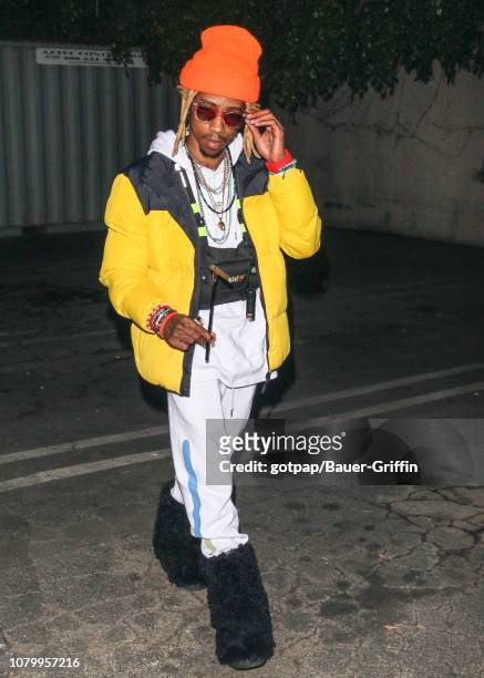 Christopher Moore aka 'Lil Twist' is seen on January 09, 2019 in Los Angeles, California.