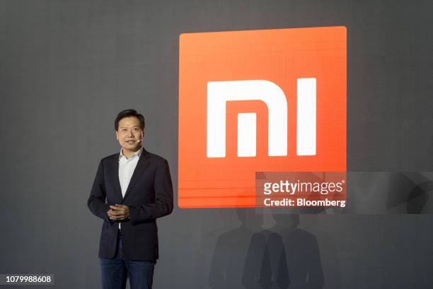 Lei Jun, chief executive officer of Xiaomi Corp., speaks during a product launch for the Redmi Note 7 smartphone in Beijing, China, on Thursday, Jan....