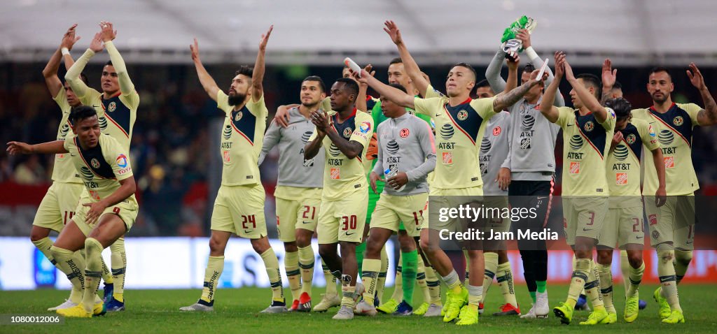 America v Pumas UNAM -Playoffs Torneo Apertura 2018 Liga MX