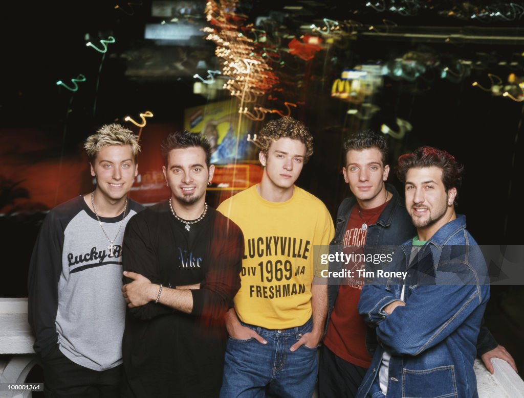 Nsync Bryan American boy band 'N Sync, 2001. Left to right: Lance Bass, Chris ...