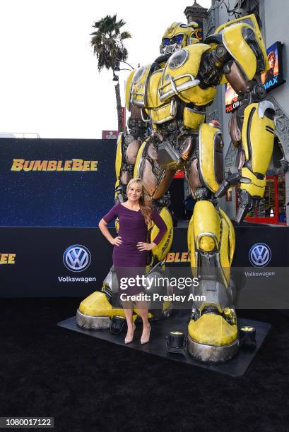 Megyn Price attends Premiere Of Paramount Pictures' "Bumblebee" at TCL Chinese Theatre on December 09, 2018 in Hollywood, California.