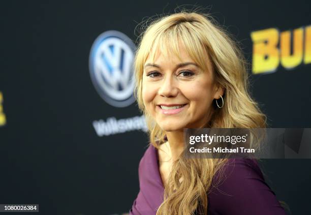 Megyn Price arrives to the Los Angeles premiere of Paramount Pictures' "Bumblebee" held at TCL Chinese Theatre on December 09, 2018 in Hollywood,...