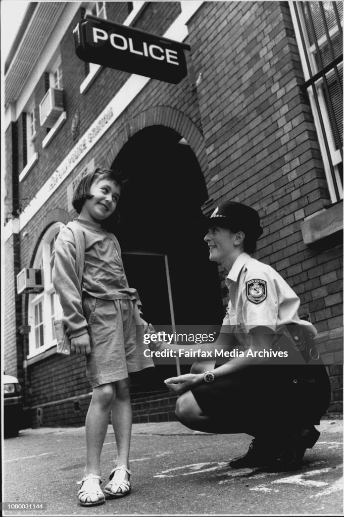 Const Lisa Jensen chats with Nicole Sassine (Aged 5) from Redfern.Making Friends -- Nicole Sassine, 5, and Constable Lisa Jensen.More than 500 police stations across NSW will throw open their doors to the public today in the second annual Police Open Day.