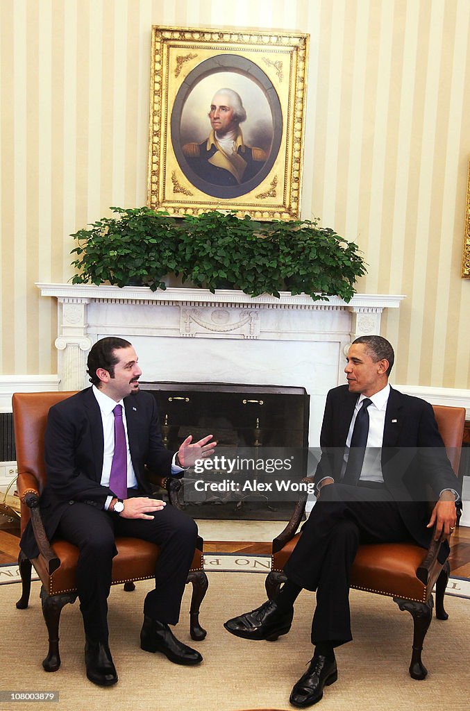 President Obama Meets With Prime Minister Hariri of Lebanon