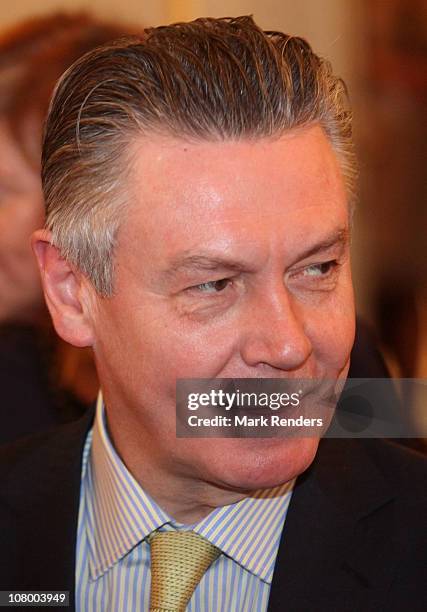 Member of the European Commission Karel De Gucht attends the New Years reception at the Royal Palace on January 12, 2011 in Brussel, Belgium.