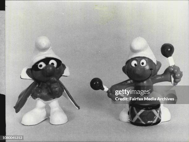 Just some of the cute little "Smufs" that are available.The robber and the drummer. November 15, 1979. .