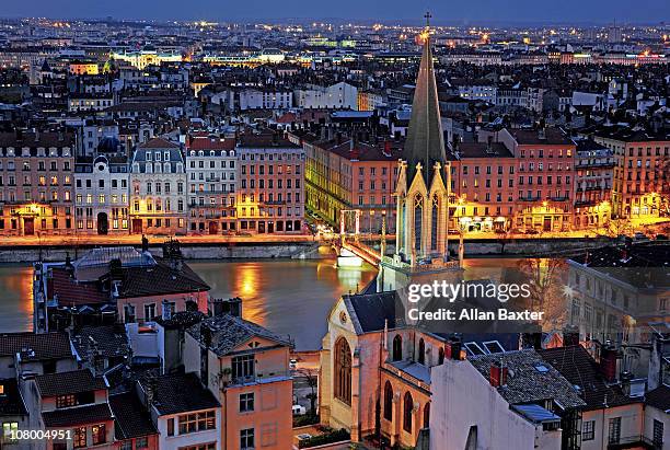 view - lyon france stock pictures, royalty-free photos & images