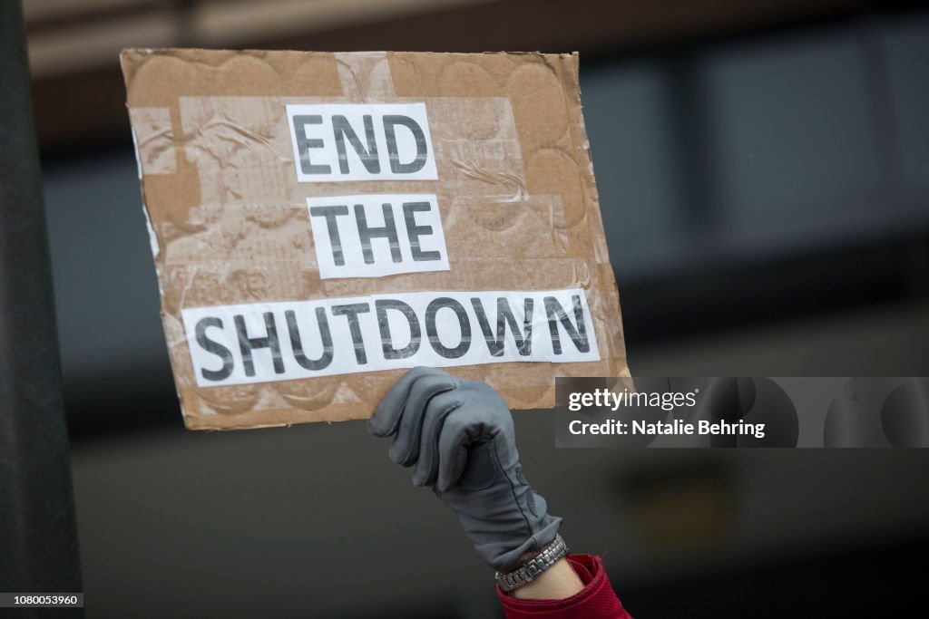 IRS Workers Hold Rally Protesting The Government Shutdown As Many Continue To Work Without Pay