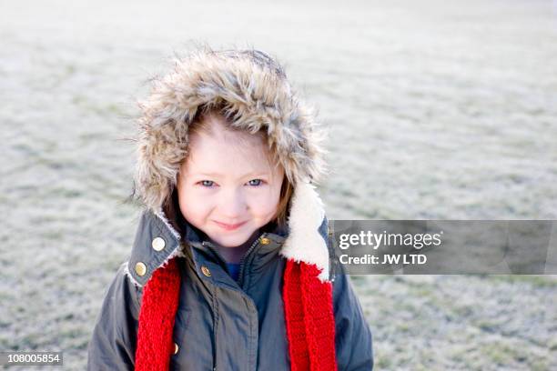 girl wearing parka, portrait - parka coat stock pictures, royalty-free photos & images