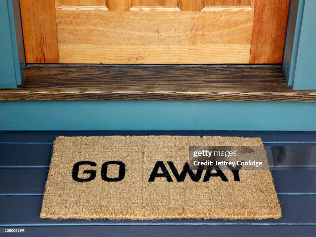 Go Away Door Mat