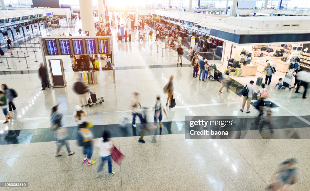 Group of people in airport