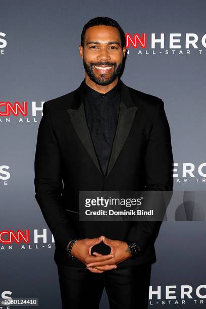Omari Hardwick attends attends the 12th Annual CNN Heroes: An All-Star Tribute at American Museum of Natural History on December 09, 2018 in New York...