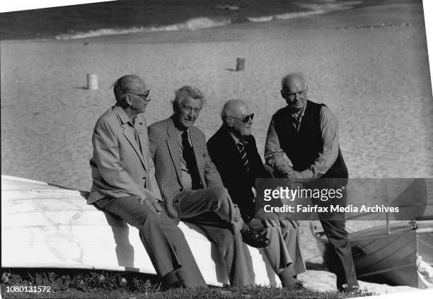 The 50th anniversary of D-Day is drawing near and four veterns Will travel to Europe for the ceremony.The four veterans at Coogee Beach where they...