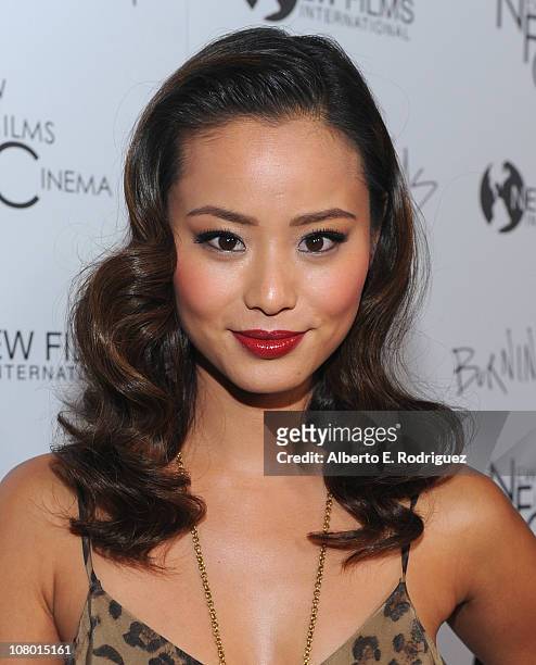 Actress Jamie Chung arrives to the premiere of New Films Cinema's "Burning Palms" on January 12, 2011 in Los Angeles, California.