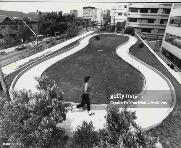 John Valentine's Fitness Club.Running track on the ***** Ramada Inn, Crows Nest. November 3, 1983. .