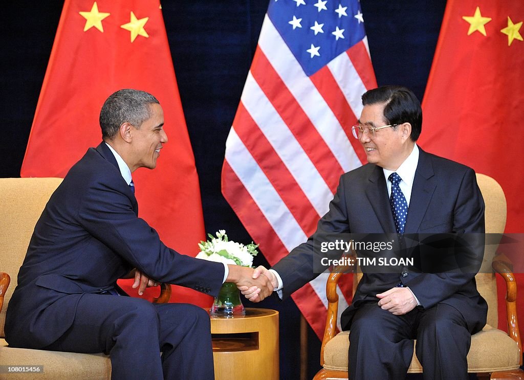 TO GO WITH US-China-Hu-diplomacy-trade,A