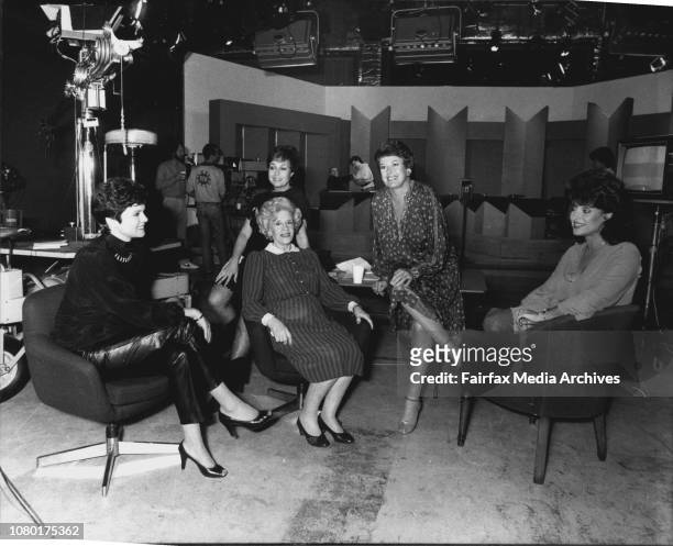 Clive Robertson refused to be photographed.The Beauty's of the Beauty and The Beast team pictured at channel 10 studios for taping of the show.Left...