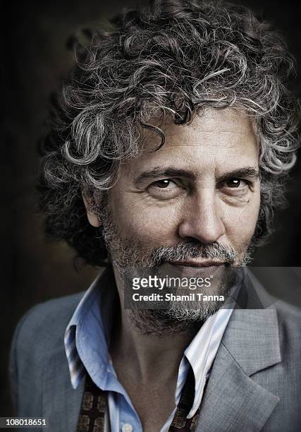 Lead singer Wayne Coyne of the rock band the Flaming Lips poses for a portrait shoot in Barcelona on September 04, 2009.