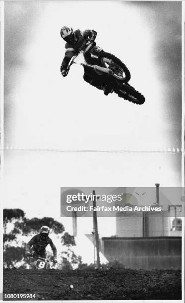 Professional rider "Fast" Eddie Warren shows his incredible skills on the Paramatta City raceway as he prepares for Saturday nights round three of...