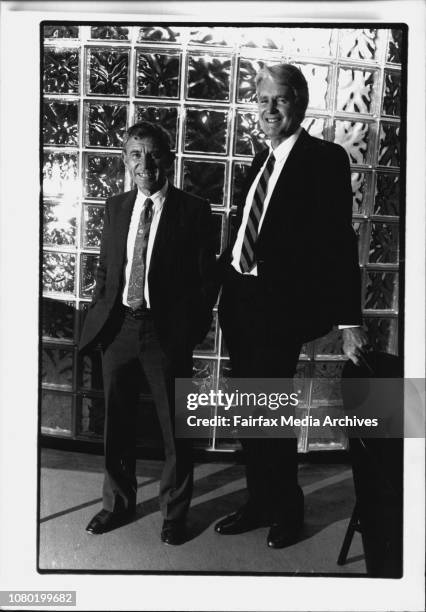Warren Rixon Jim Rixon, Chairman of Bega Co. Op and Warren Noble, Chairman of ...