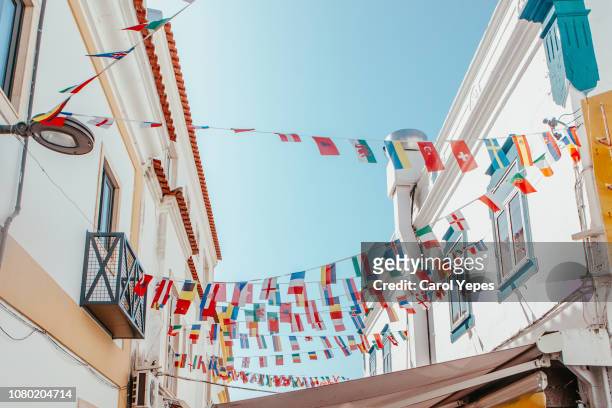 street decoration in albufeira,algrave,portugal - albufeira stock pictures, royalty-free photos & images