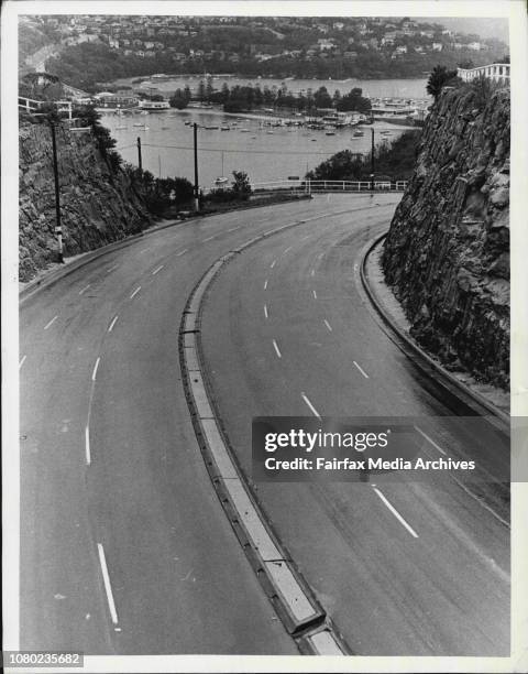 Wet weather and the petrol strike combined to keep thousands of would be holiday makers off the roads yesterday.Sydney Road near the Spit Bridge...