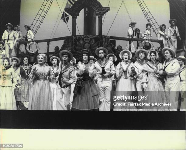 Dress rehearsal of Gilbert &amp; Sullivan's HMAS Pinafore by the Australian Opera at the Opera House.Centre of pic Left to Right - Josephine, Ralph...