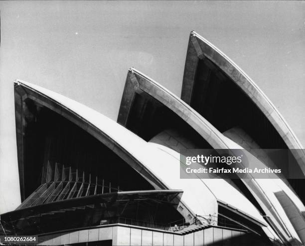 The Sydney Opera House, exteriors and interiors. April 3, 1973. .