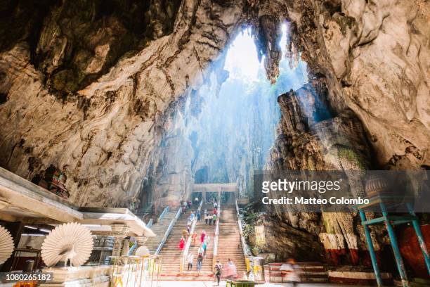 batu caves temple at daytime, kuala lumpur, malaysia - batu caves stock pictures, royalty-free photos & images