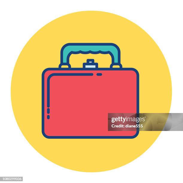 lunchbox thin line education icon - lunch box stock illustrations
