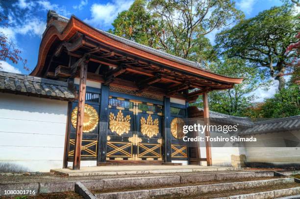 daigo-ji temple - kyoto, japan - japanese-family-crests stock pictures, royalty-free photos & images