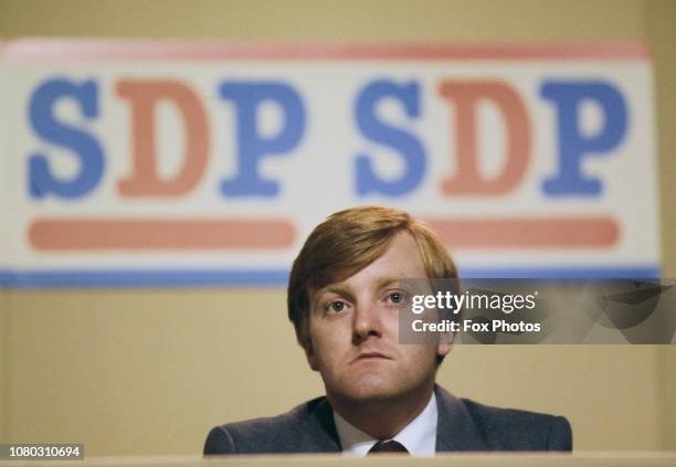 Scottish politician Charles Kennedy attends the Social Democratic Party conference in Harrogate, England, September 1986.