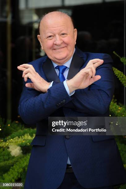 Italian actor Massimo Boldi attends the photocall of the film Amici come prima presented at the Visconti Hotel. Rome, December 10th, 2018