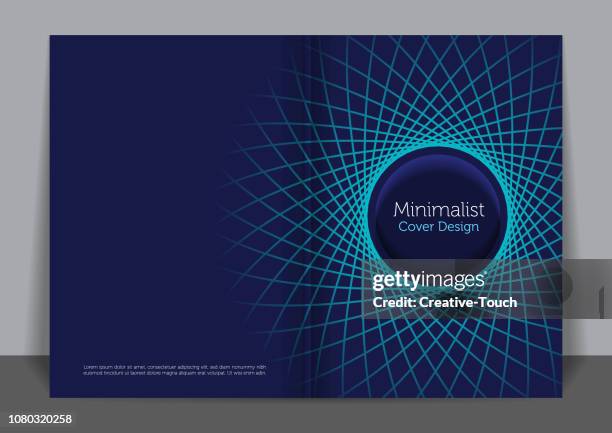 minimalist cover design - rapport annuel stock illustrations