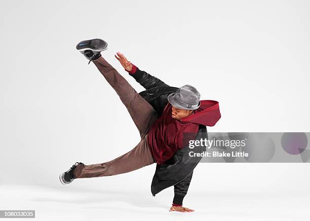 jumping man - street dance stock pictures, royalty-free photos & images