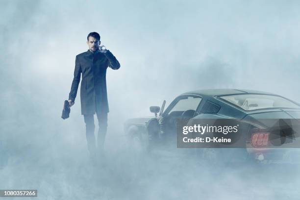 gangster - stalker person stock pictures, royalty-free photos & images