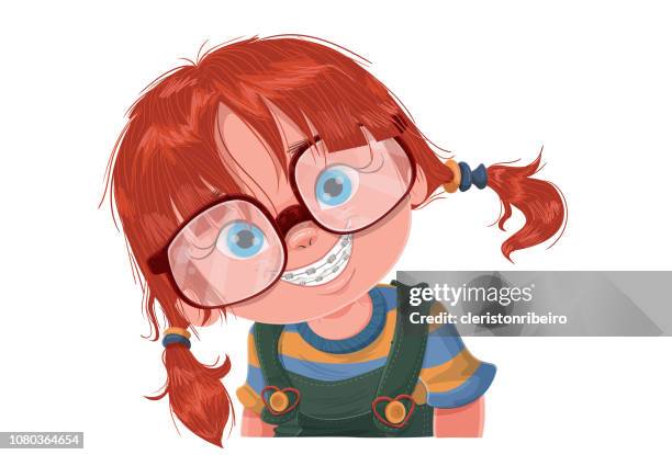 illustrazioni stock, clip art, cartoni animati e icone di tendenza di il sorriso del bambino - smile